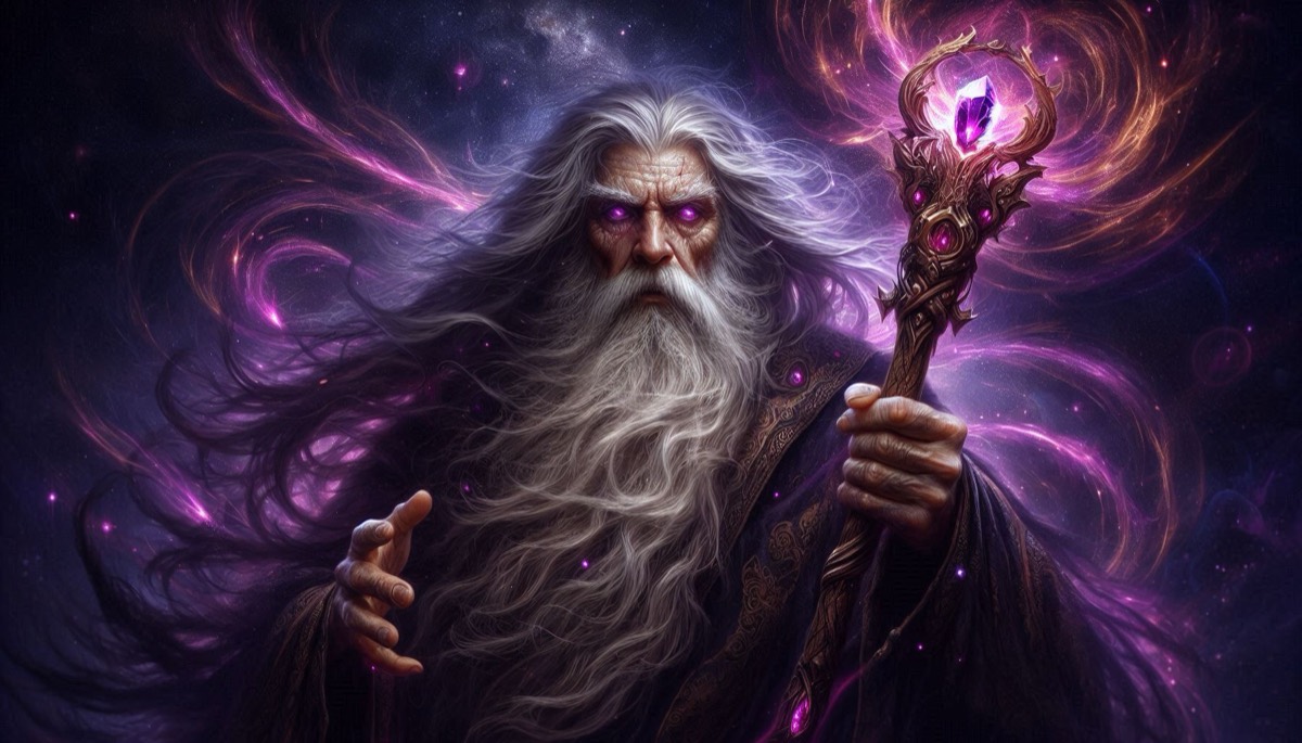Wizard reaction pack: a glowering wizard